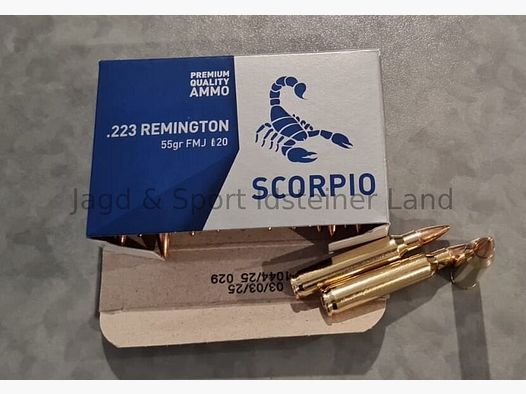 STV Scorpio FMJ, 55grs, 20 Patronen pro Packung