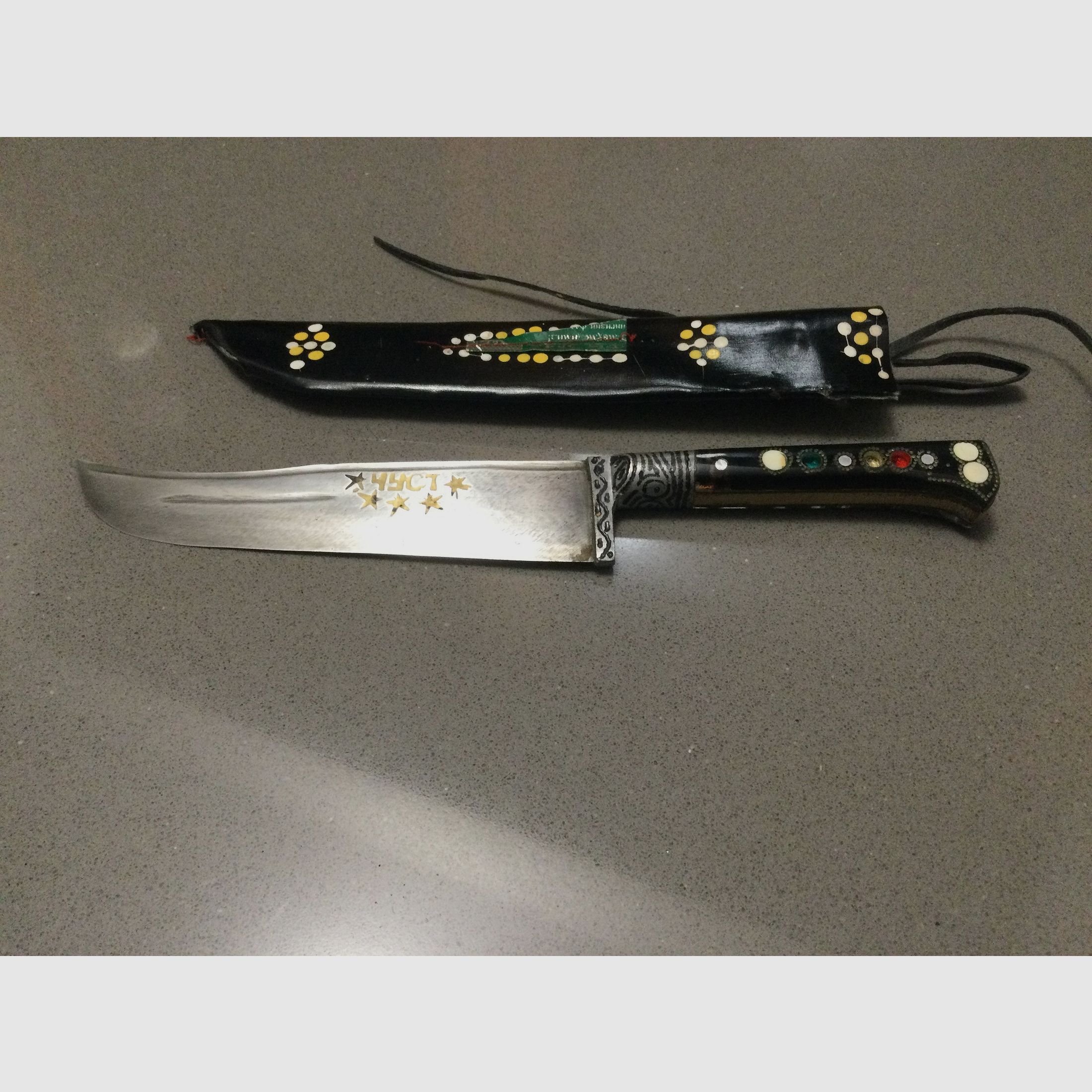 Knife Old, Tartar style, Crimea, very beautiful collector's item.