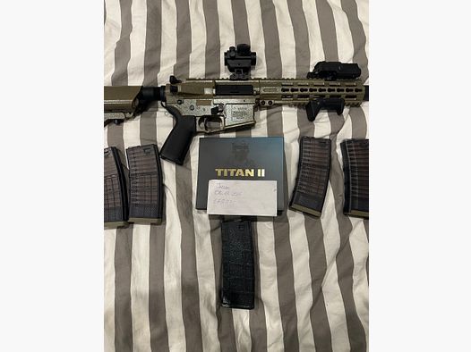 Tippman Comando completamente ajustado con batería, etc.