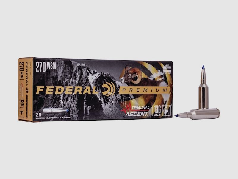 Federal Premium Terminal Ascent .270 WSM 136GR 20 cartridges