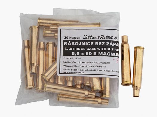 Sellier & Bellot Fundas 5,6x50 R Magnum 20 piezas