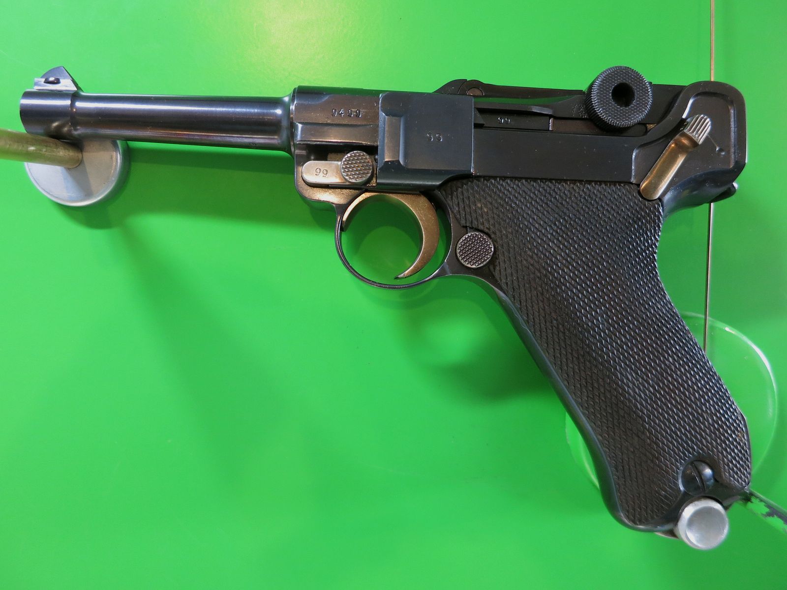 Mauser Oberndorf S/42 1936, Pistole 08 P08, 9 mm Luger, nummerngleich + perfekt!     #11, Bild 13 von 13