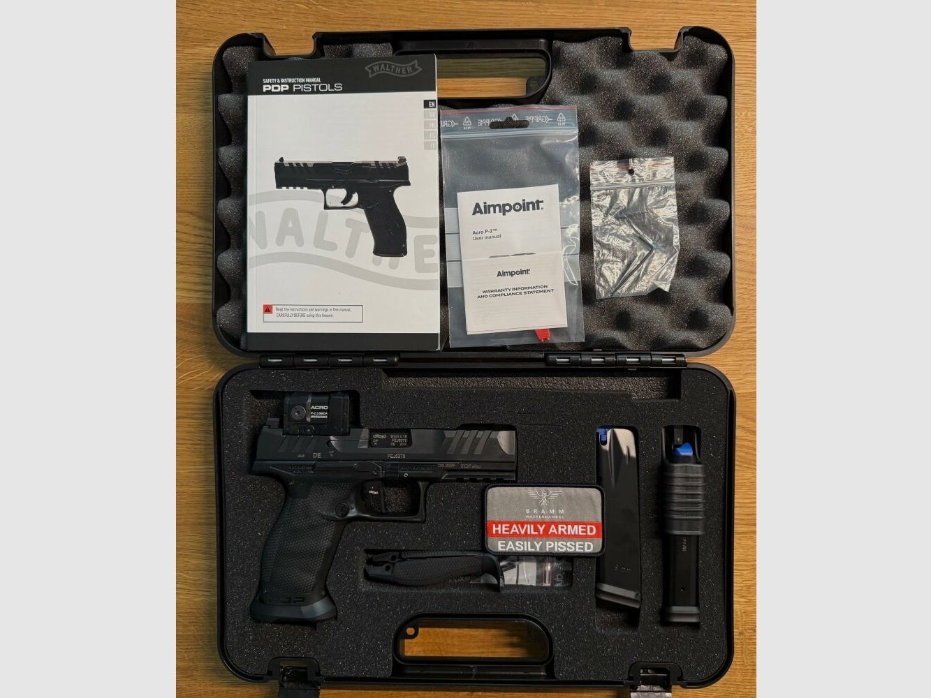 Pistola Walther PDP de tamaño completo 4,5" Profesional Acro