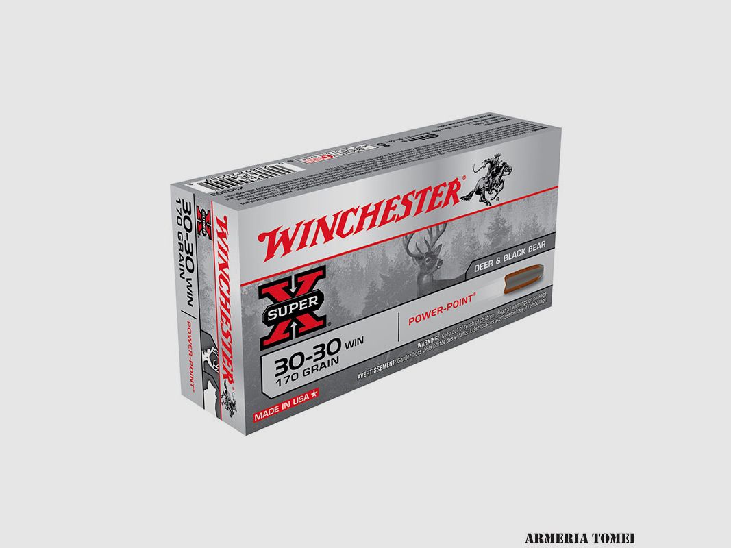 WINCHESTER – 30-30 WIN 170GR POWER POINT, afbeelding 1 van 2