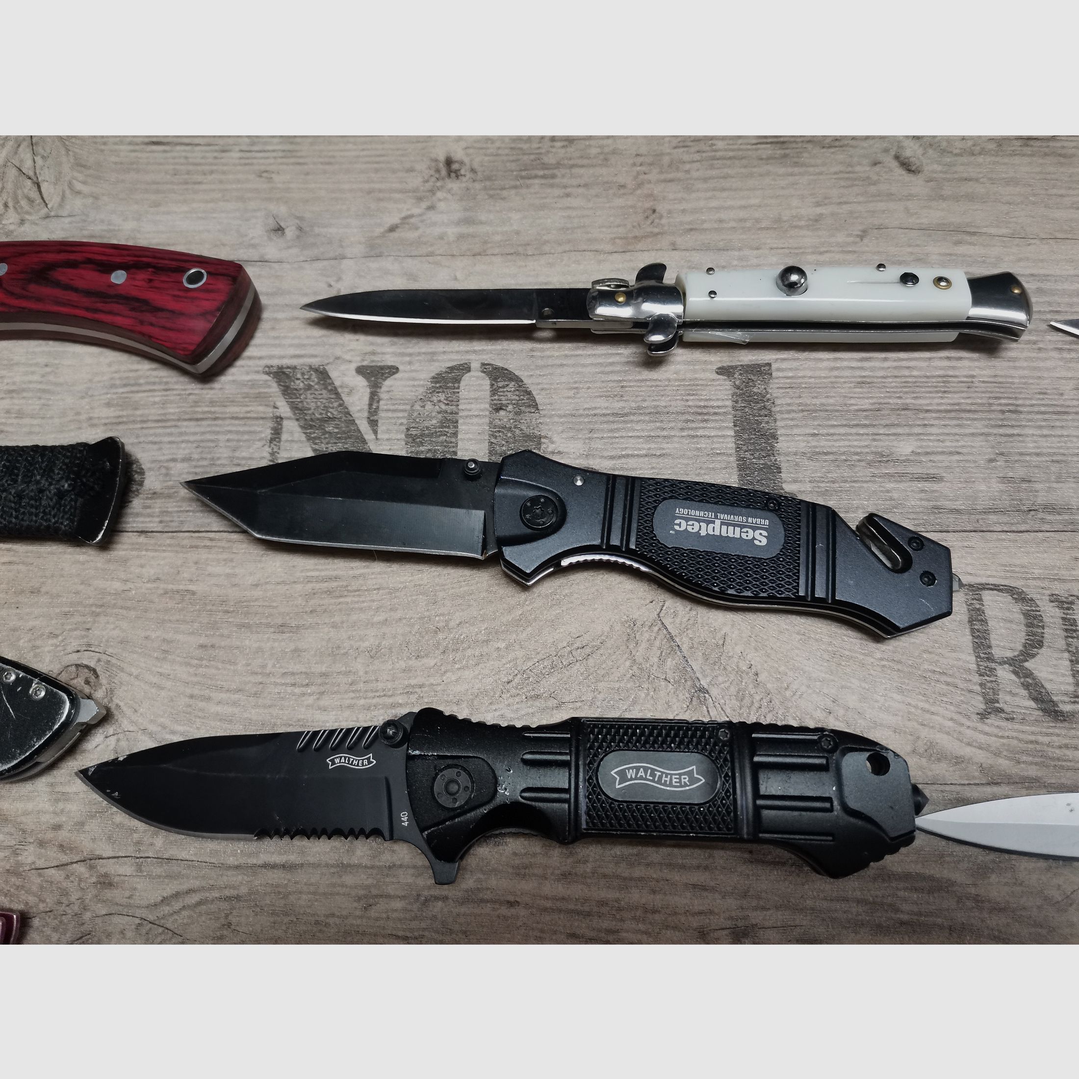 Messer Konvolut Böker Haller Walther Herbertz etc.  Einhandmesser Dolch Springmesser