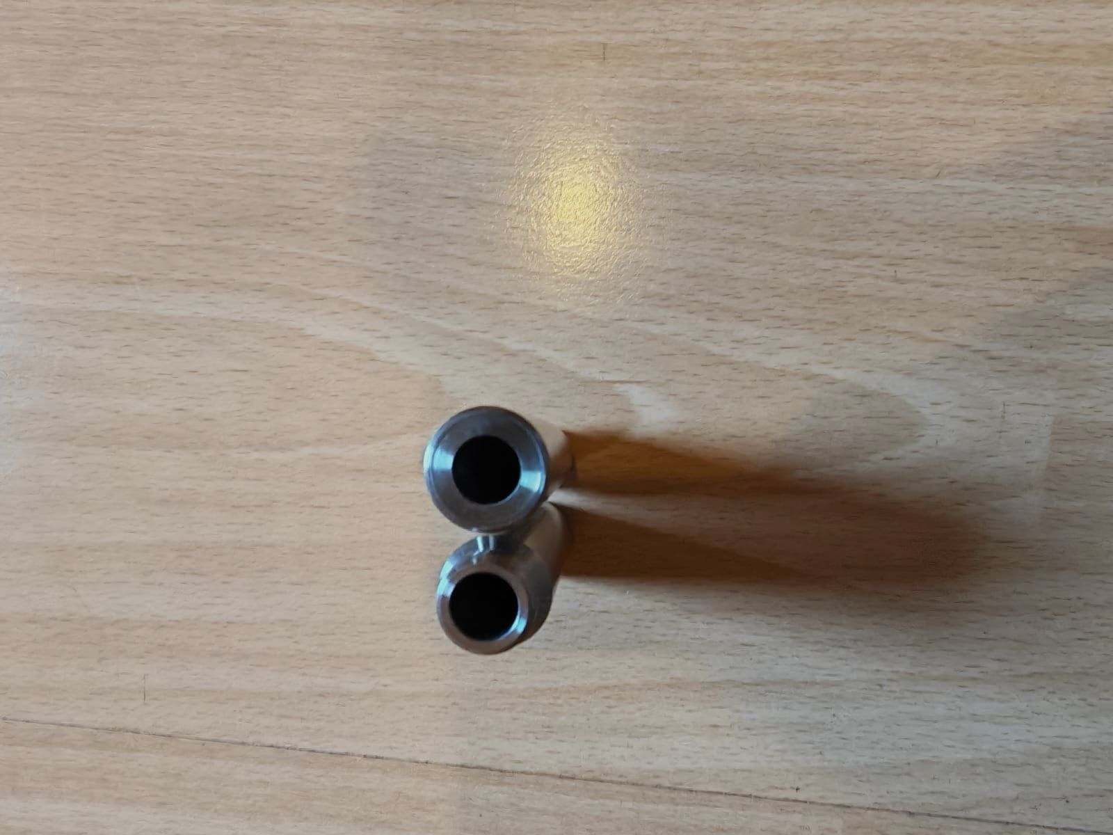 2x afschietbuizen voor AEA Scuba Ringer MK2 & Defender van roestvrij staal | .35 / 9 mm | 480 Bar klaar | NIEUW