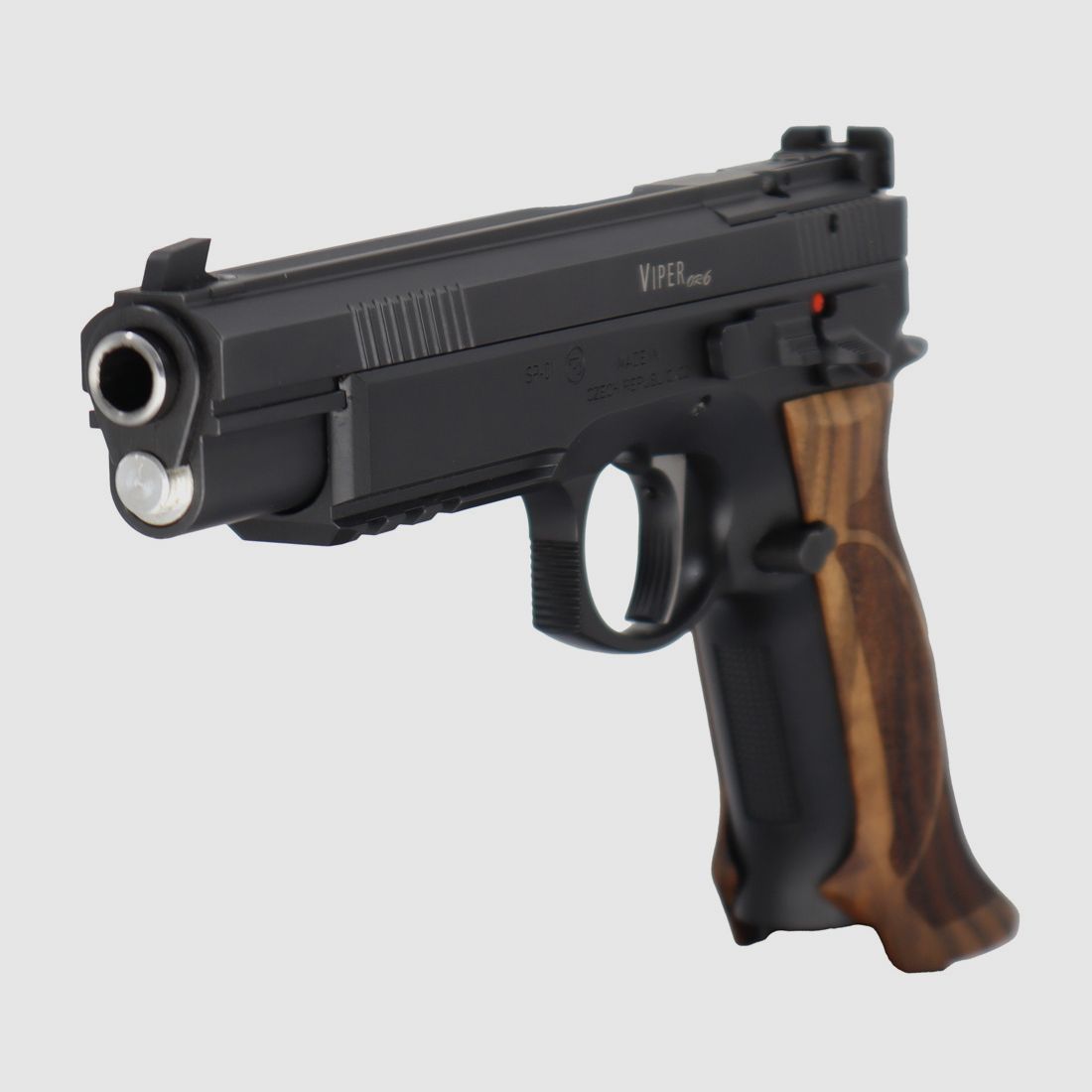 Waffen-Oschatz CZ75 Viper 6 inch met SAO-trekker - Optiek Klaar - Karl Nill Matchgreep