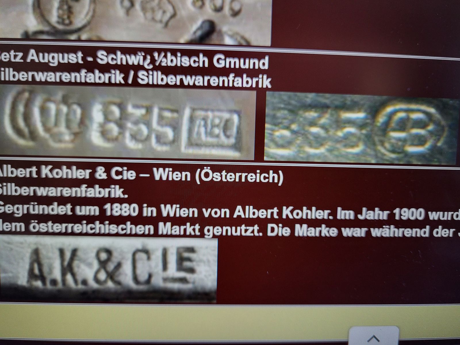 Altes Spazierstock - 800 Silber - Ebenholz - A. Stürm Wien - 1920er Jahre - Österreich