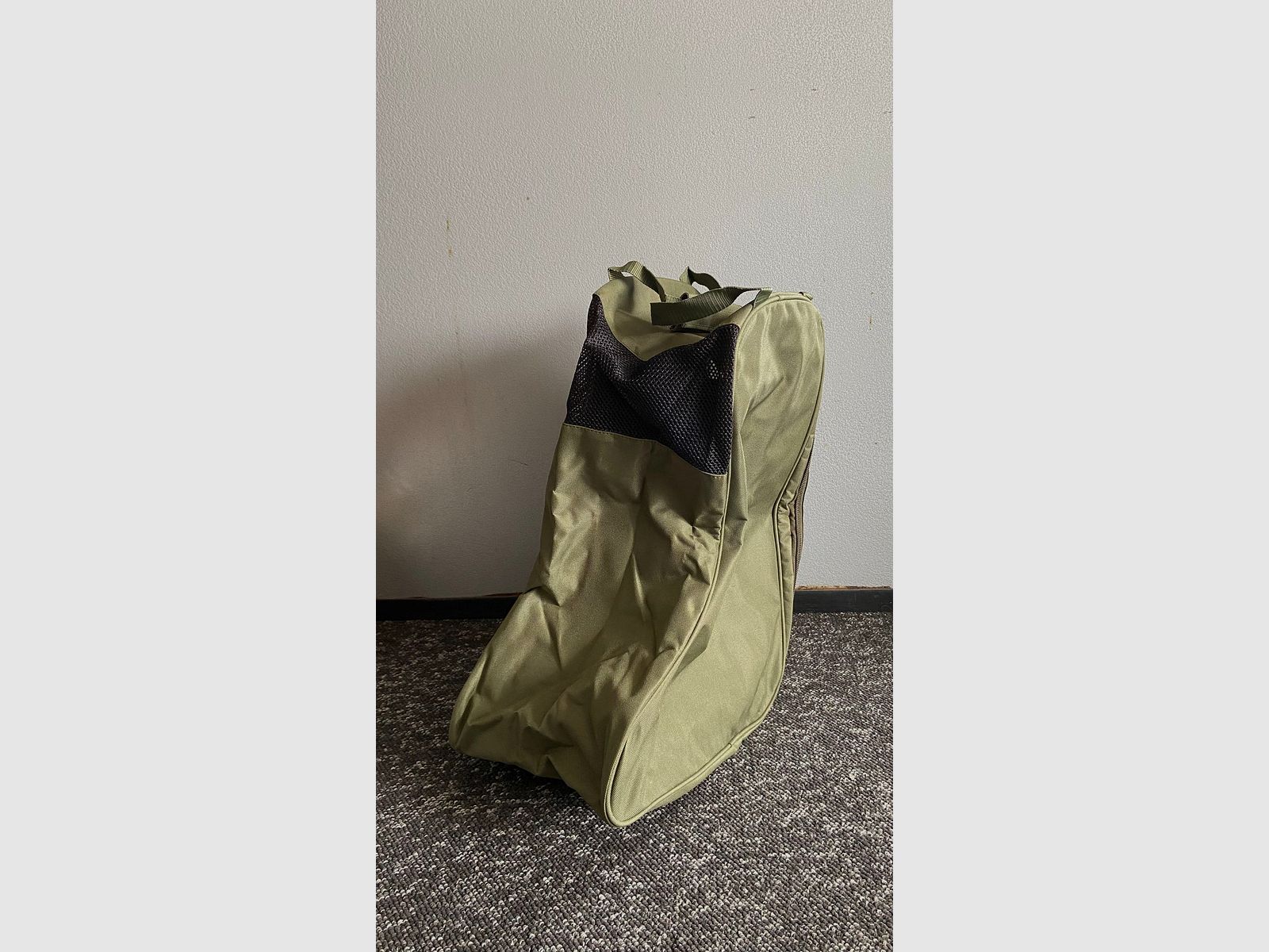 Støvletaske, høj i kraftig grøn Cordura