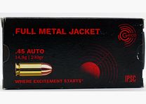 Geco .45 Auto VM 14,9g/230gr. Kurzwaffenpatronen