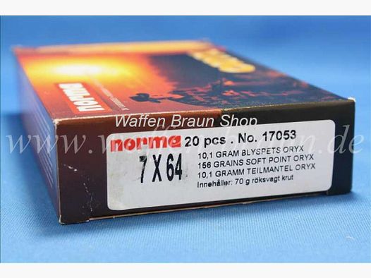 NORMA 7X64 ORYX 10,1G 156GR 20 Stück