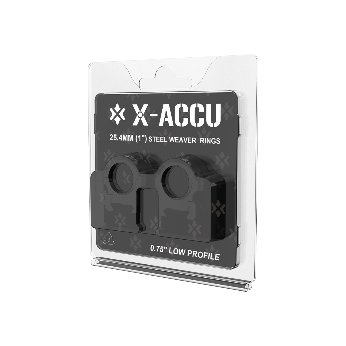 Juego de anillas Vector X-Accu, 25,4 mm, 0,75», carril Weaver – bajas, imagen 7 de 9