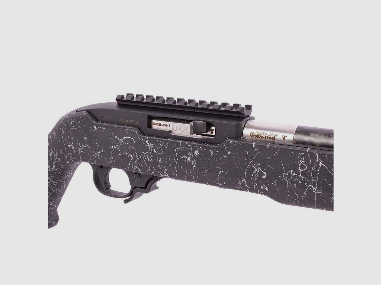 Ruger 10/22CarbonFiber Struktur weis