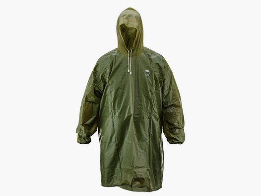 Poncho de Lluvia Talla Única Verde - Impermeable Ligero - Protección Efectiva Contra Intemperies