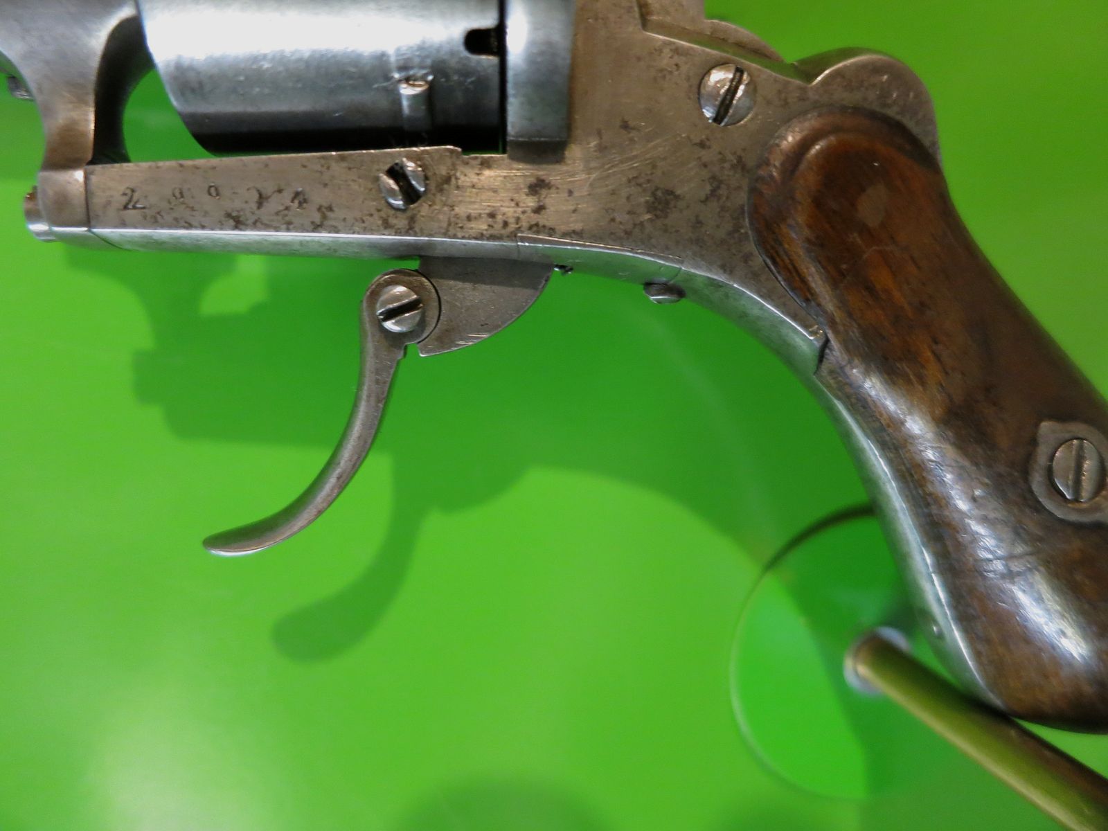 Revolver, Lefaucheux-Stiftfeuerrevolver M1858, Kal. 7 mm, Zivileproduktion     #87-, Bild 8 von 9