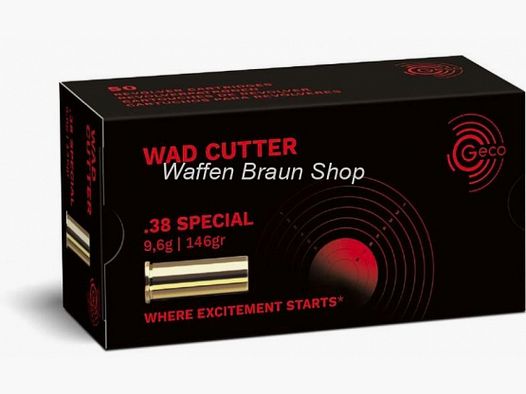 GECO PATR .38 SPEZIAL WC 148 grain 50 STK
