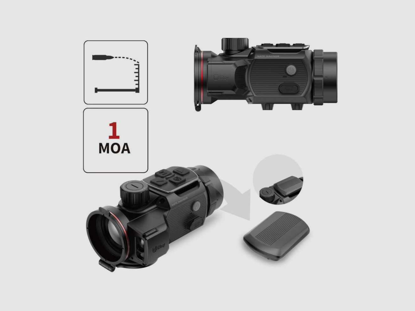 Clip-on thermique Nocpix Mate MAH50R LRF, image 2 sur 10