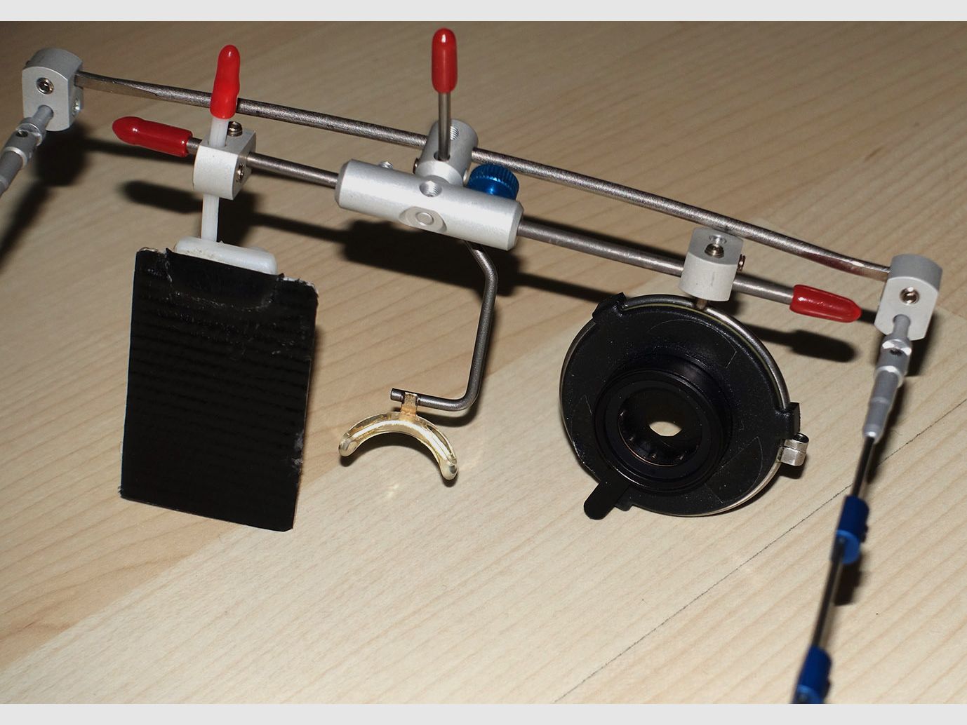 RESERVIERT! Profi MEC Schießbrille mit Knobloch Irisblende, Vario Lens 2 plus, usw., NP 600,-