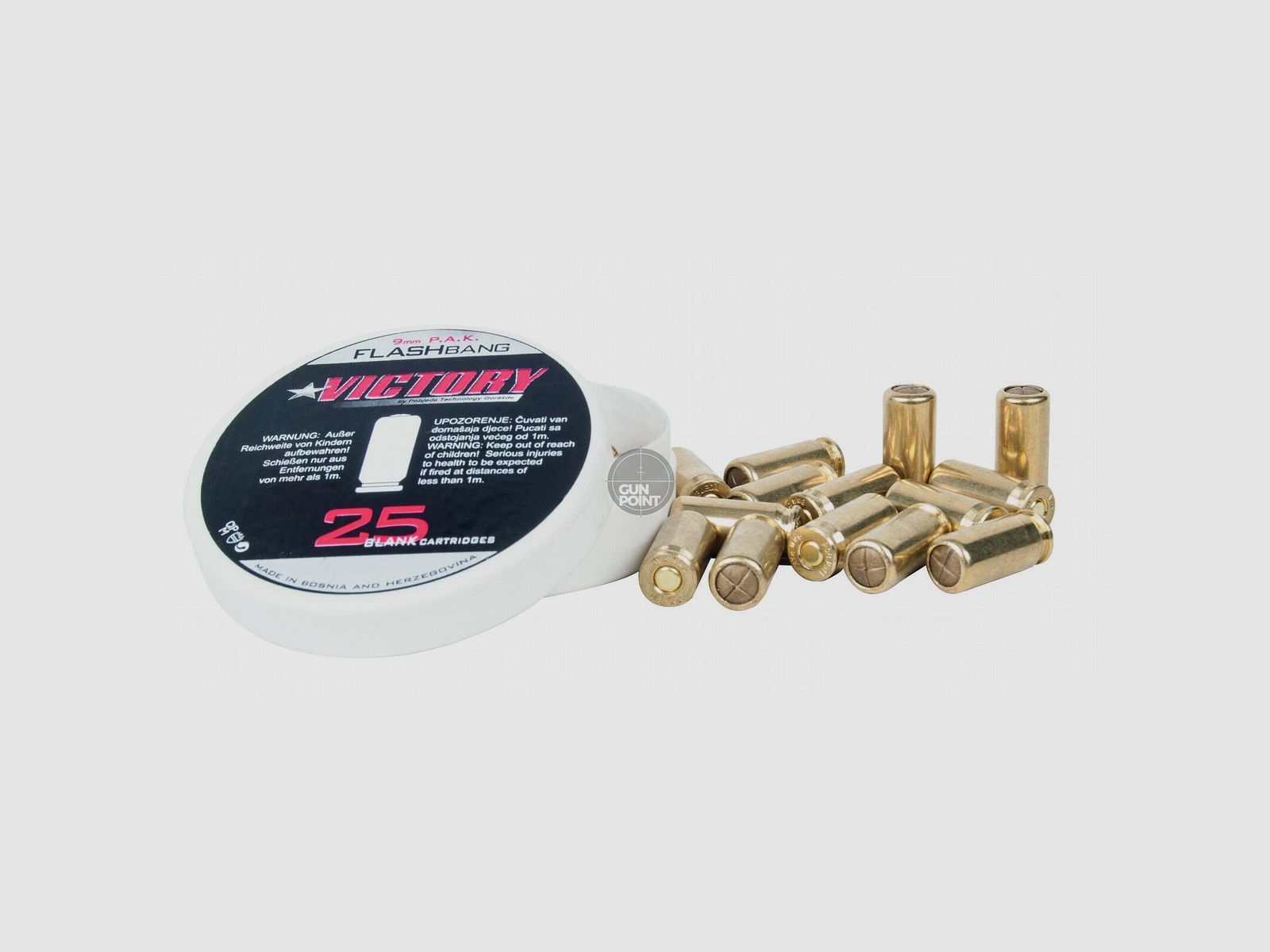 Victory Flashbang - Platzpatronen 9 mm P.A.K - 25 Stck