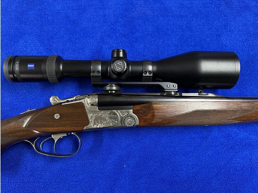 Merkel Doppelbüchsdrilling DR 961L mit ZEISS Victory HT 3-12x56