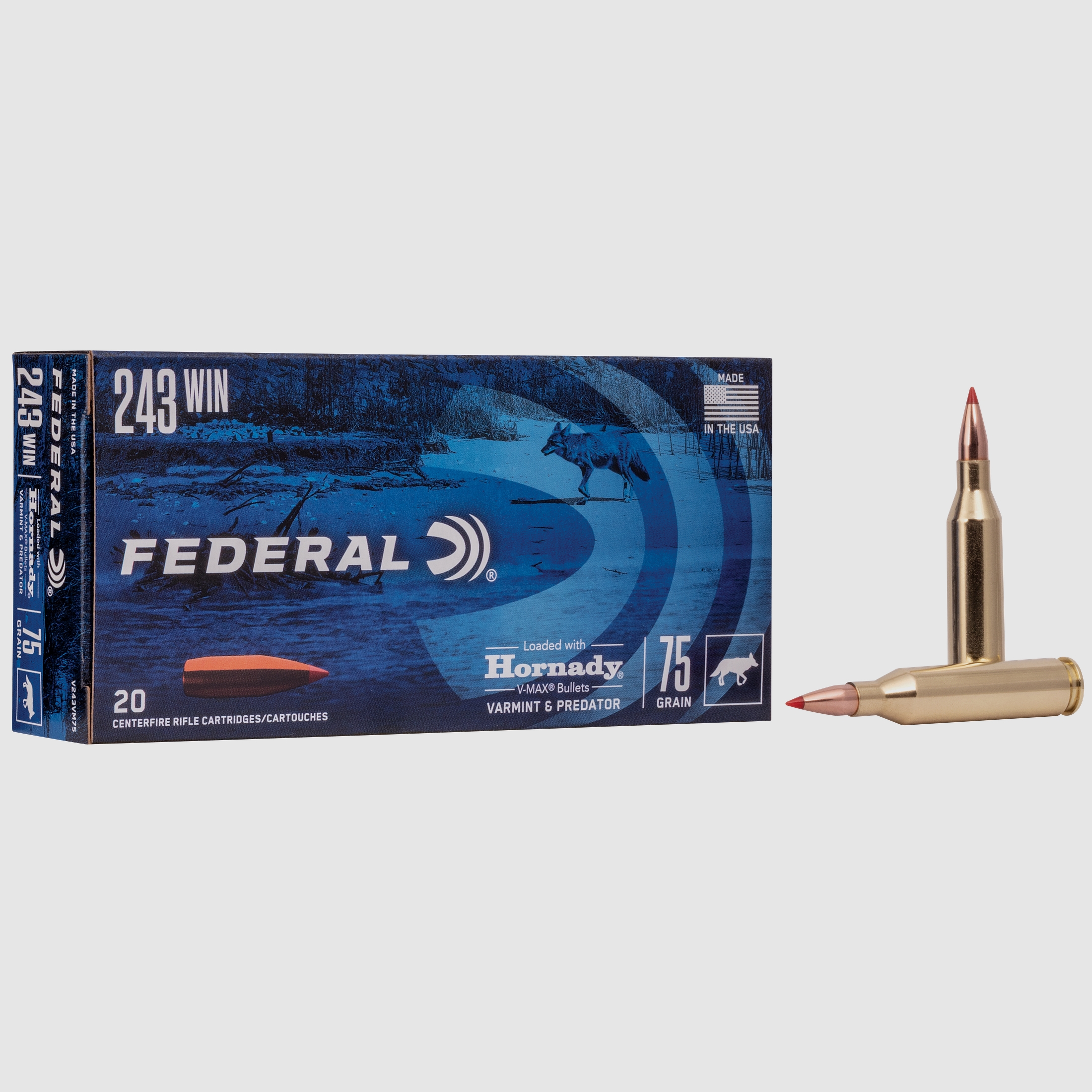 Federal Amunicja Karabinowa .243 Win. 4,9g Hornady V-Max