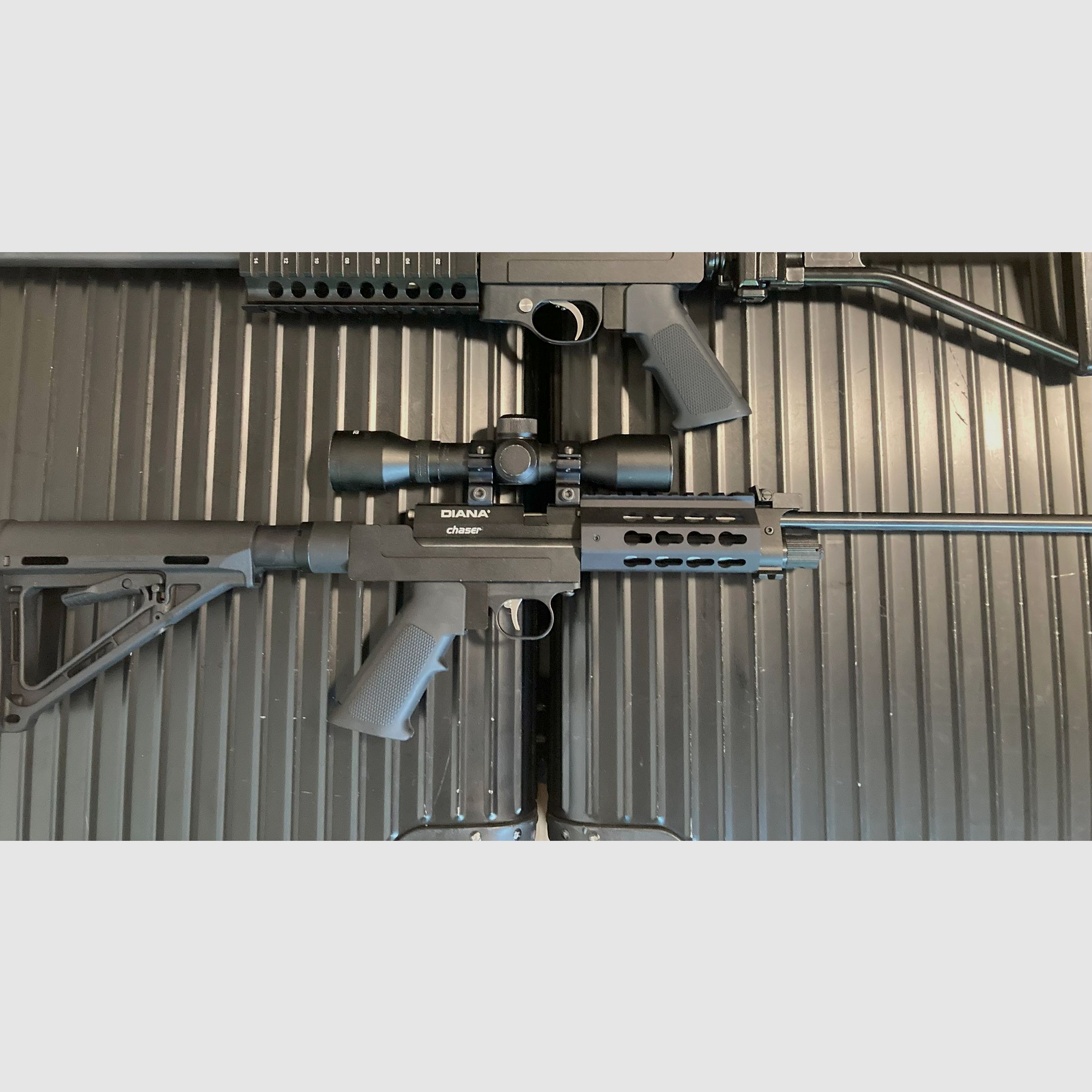 Taktischer Bodykit AR15 Stil für Diana Chaser Airbug Bandit Trailscout Stormrider CP1 CP2 PP800 PR900 Aluminium KEIN 3D Druck