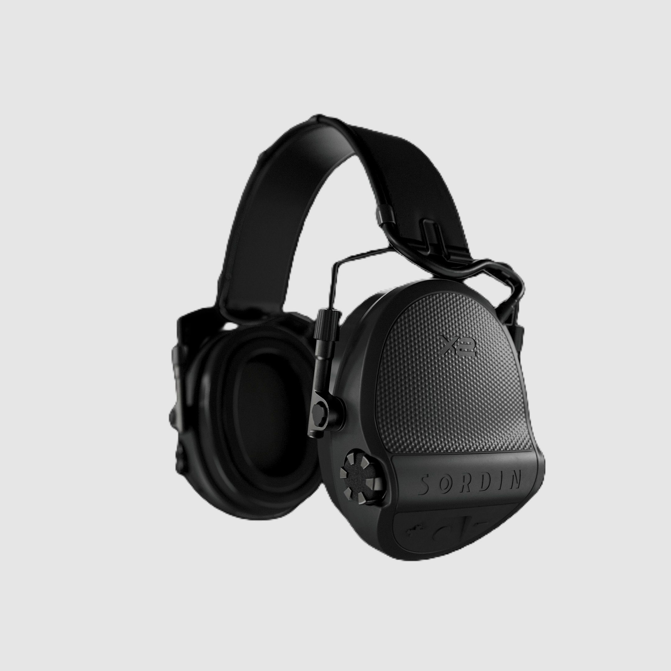 SORDIN X2-Black Leather-Black Cup-Gel, image 5 of 5