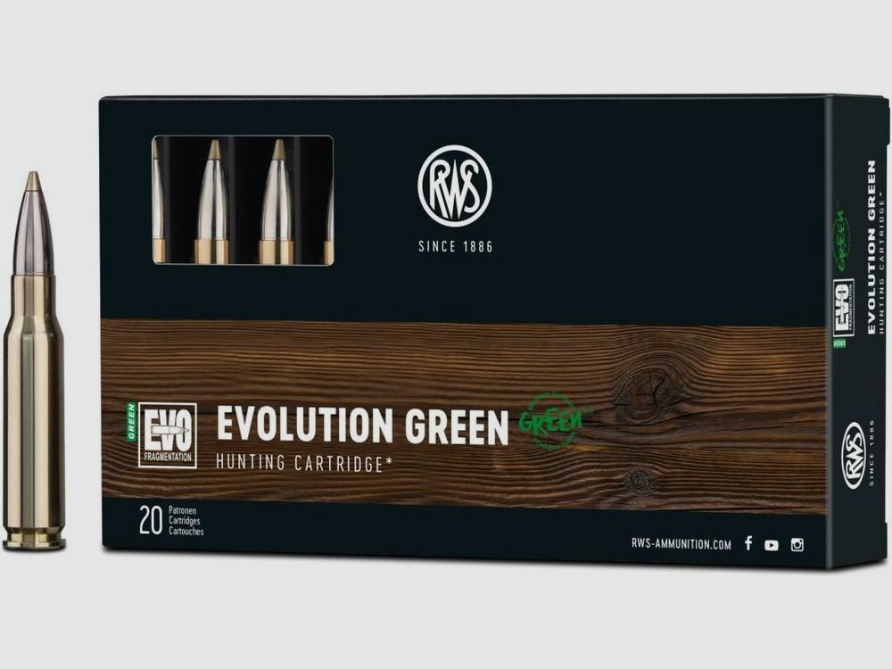 RWS EVO GREEN 9g/139grs - 20er .308Win; .308 7,62x51mm