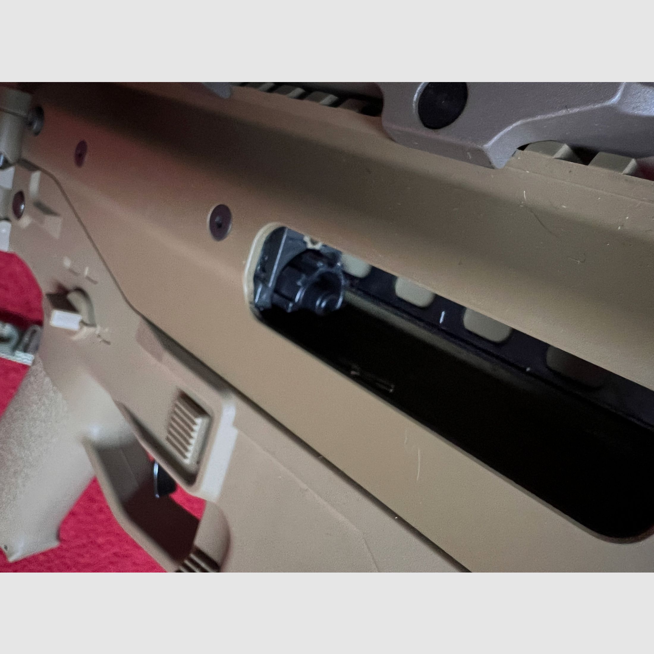 Wei-ETech MSK Masada Open Bolt GBB 6mm BB in Tan with accessories and interchangeable system