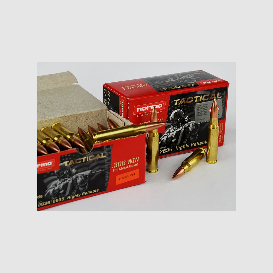 NORMA .308 Winchester TACTICAL, FMJ 147 grs 1 Packung (50 Schuss á 0,998 €*)