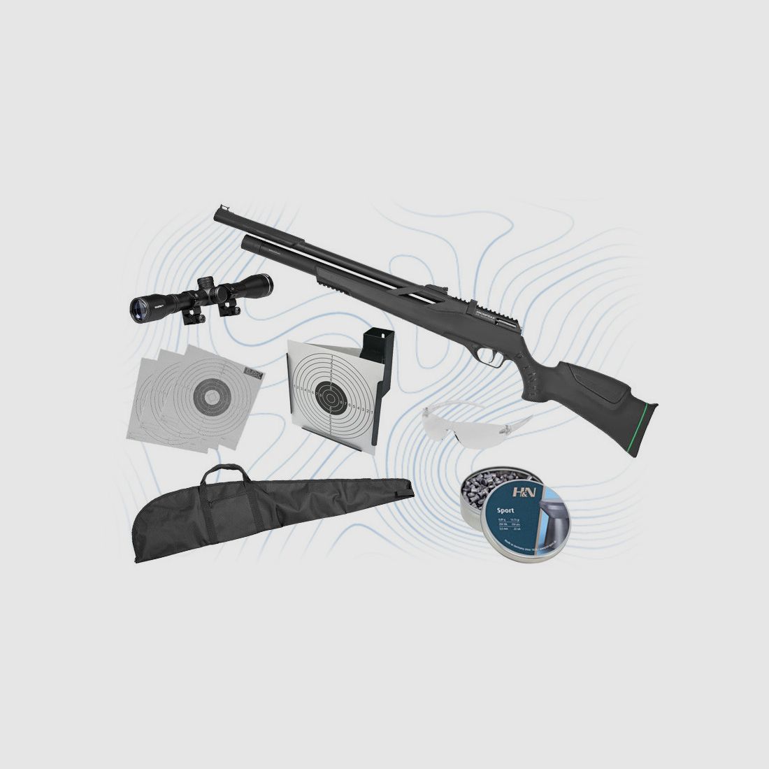 Pack Repetierbüchse T-REX Synthétique 5.5 mm Snowpeak