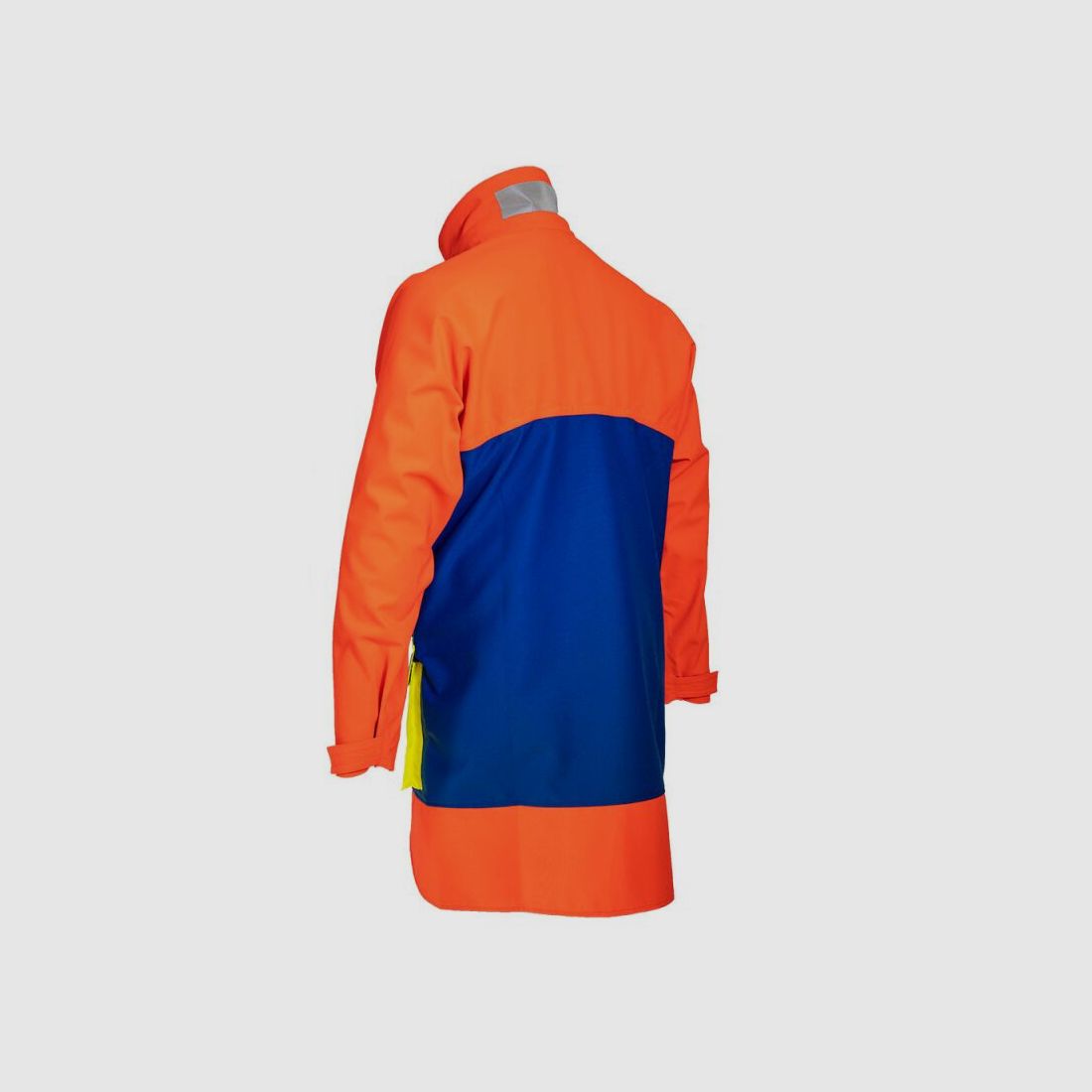 Kruedener Hundeführer-/ Durchgehjacke warnrot/blau/gelb