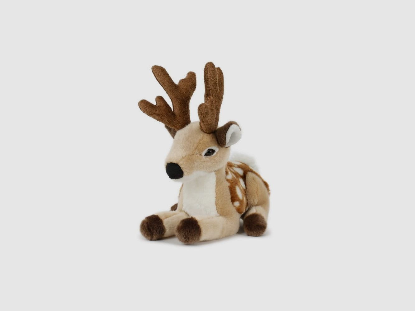 LivingActive Plüsch-Hirsch 25 cm – Waldtier Kuscheltier aus Plüsch