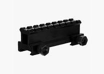 Rail Weaver de 20 mm / élévation de la vue Weaver (8 cm)