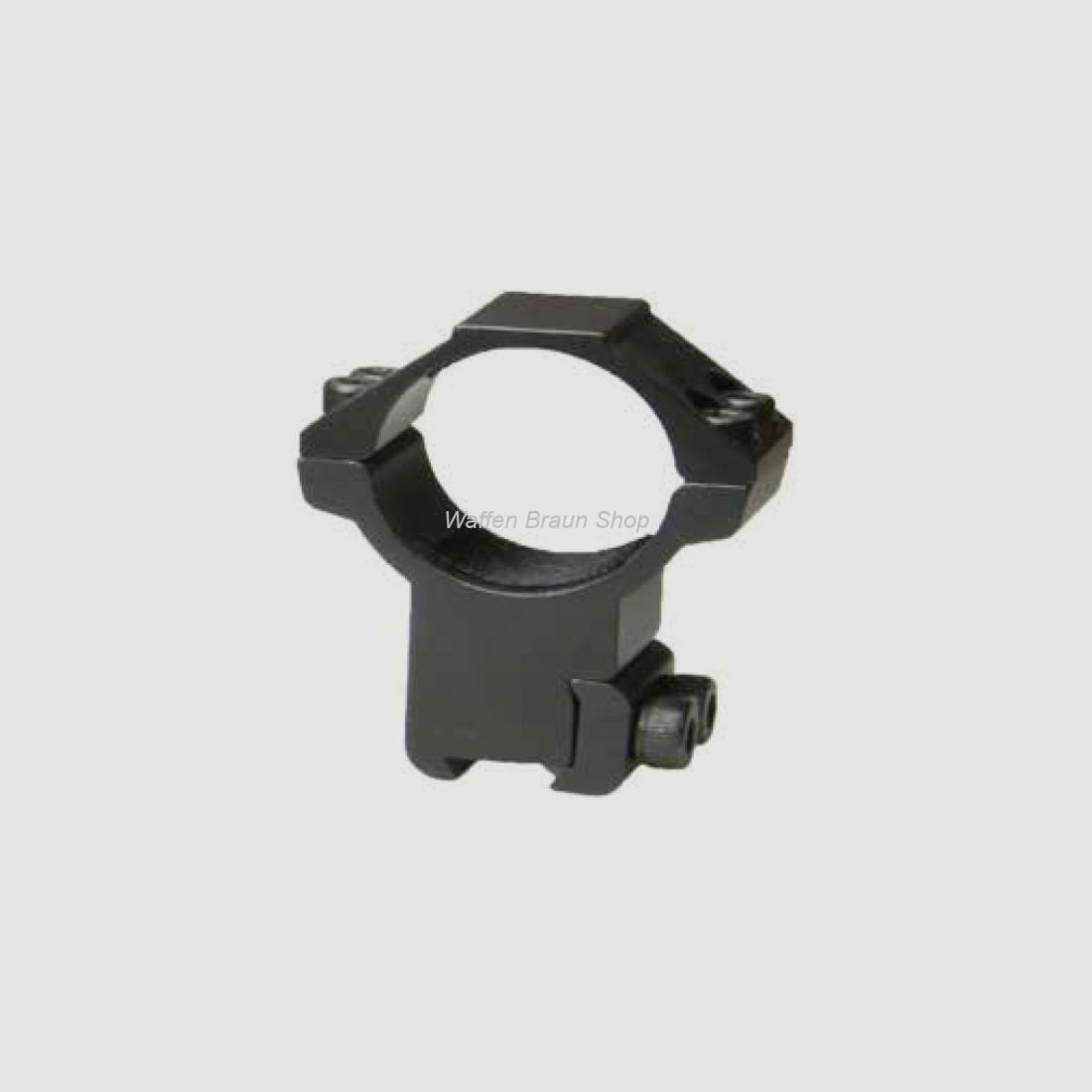 Bauer Ringmontage für 11mm Prismenschiene, Schwarz matt, 30mm, Hoch