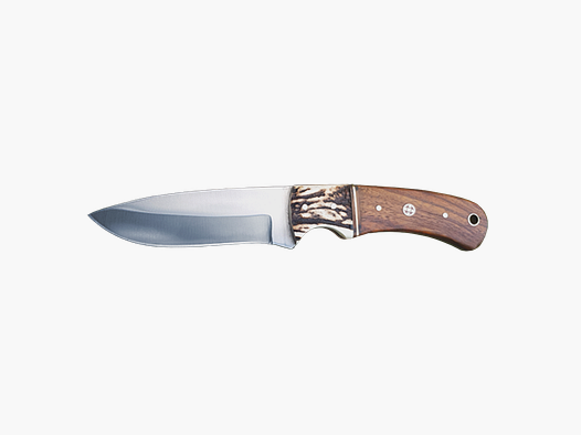 Fritzmann Jagdnicker 10 cm Klinge - Jagdmesser mit Hirschhorn+Holz