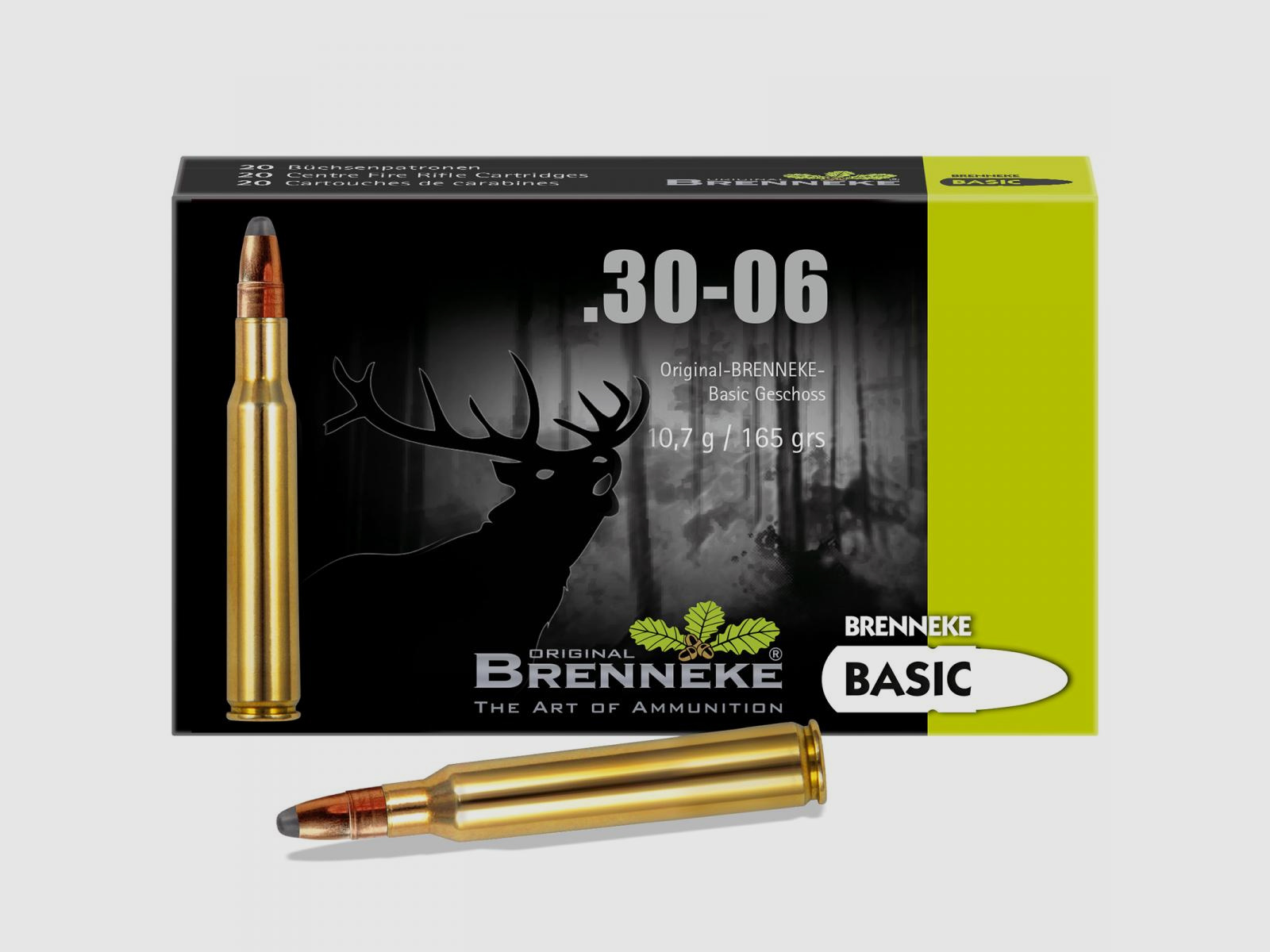 Brenneke .30-06 Sprg. 165GR Basic 20 cartridges