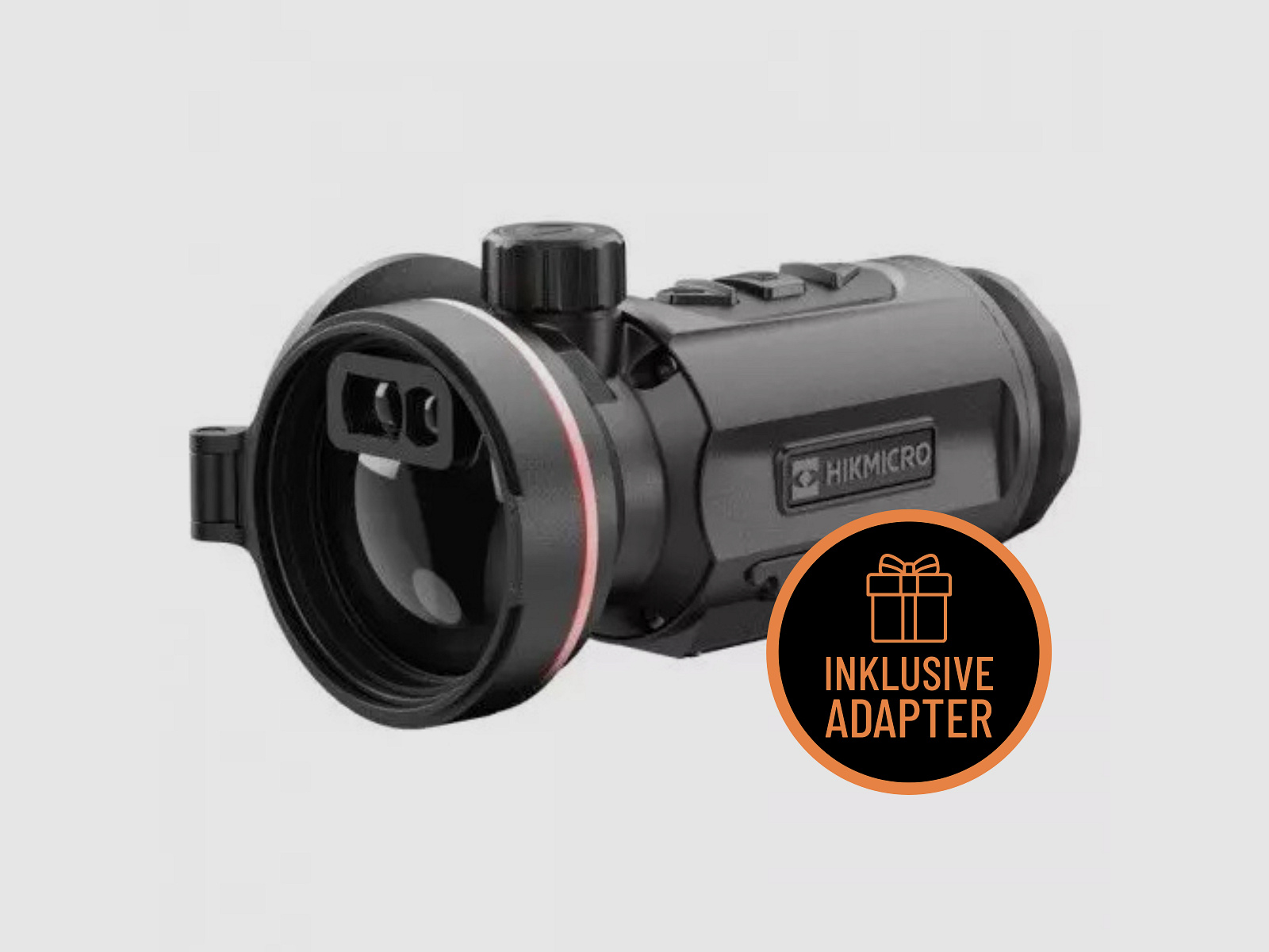 HIKMICRO Clip-On Thunder TQ50CL 3.0 Paquete Completo incluyendo Adaptador – Adaptador: Adaptador de Caza Preciso, Tamaño de la Manga de Sujeción: 51,5 mm