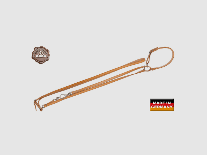 AKAH Umhängeleine mit Halsung 10 mm breit