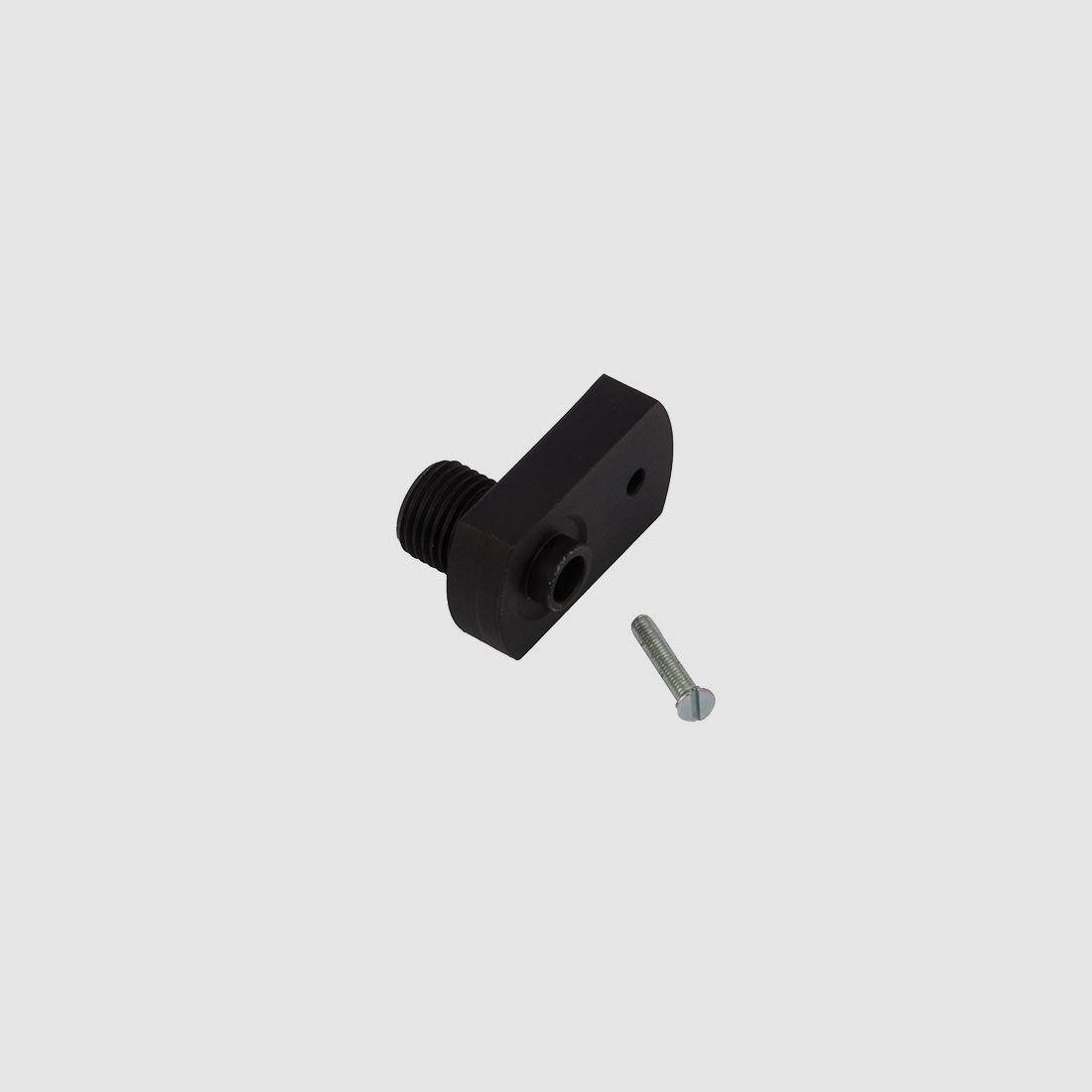 Silco SchalldĂ¤mpferadapter fĂĽr CO2 Pistole Walther CP88 x 1/2 Zoll UNF Gewinde schwarz, Ersatzteil