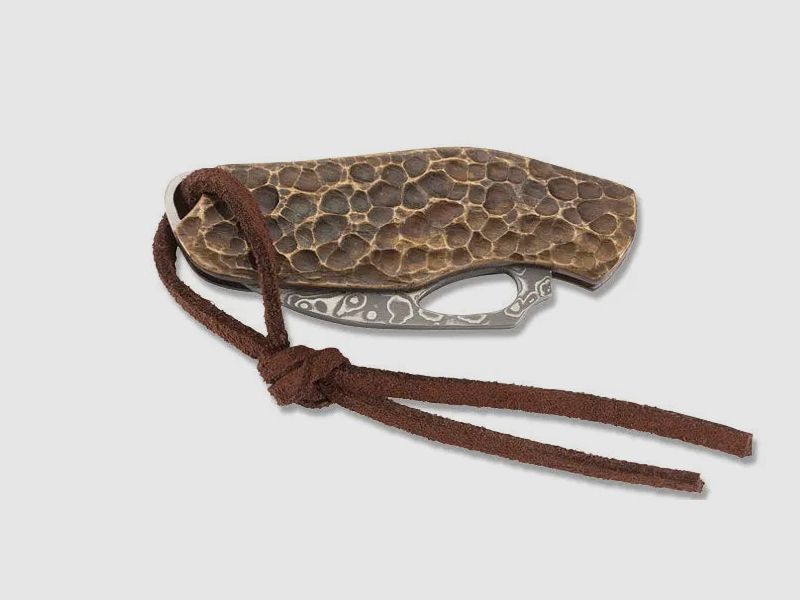 PUMA TEC Mini Pocket Knife, Damascus (Miniature Knife)