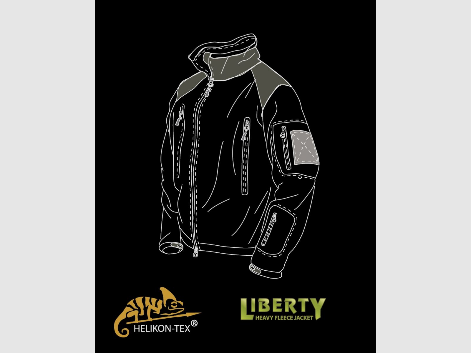 Fleece jacket HELIKON LIBERTY coyote L, image 2 of 9