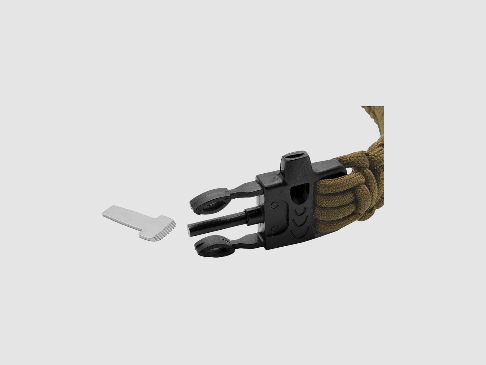 Survival-Armband Paracord 3 In 1 Tan, Bild 3 von 4
