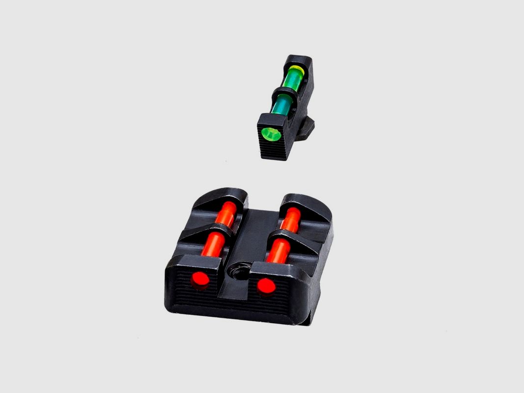 Set di mirini in fibra rossa/verde Pistol Glock
