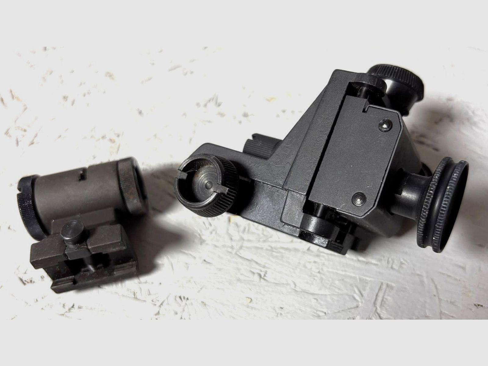 Diámetro y alza de FWB Feinwerkbau de un rifle C60 con función de clic