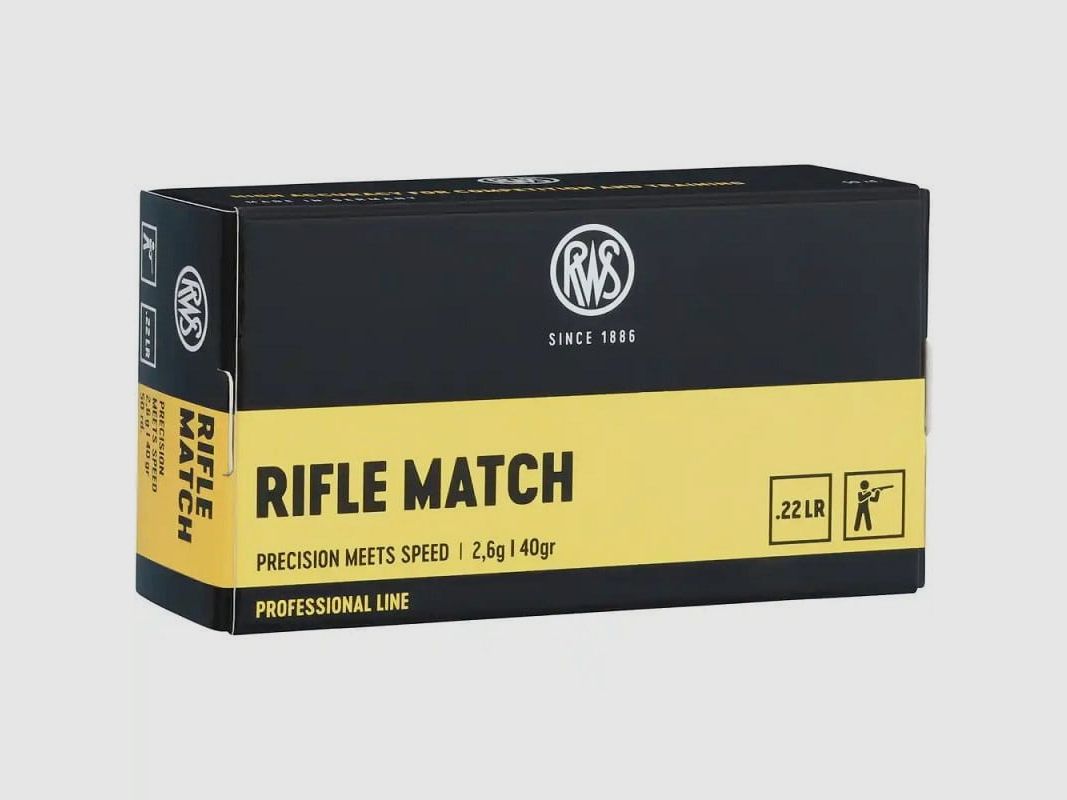 RWS .22lfb Rifle Match 2,6g - 50 pcs.