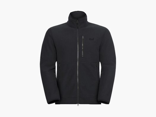JACK WOLFSKIN Lake Ridge Jkt M Chaqueta de Forro Polar para Hombre Negra