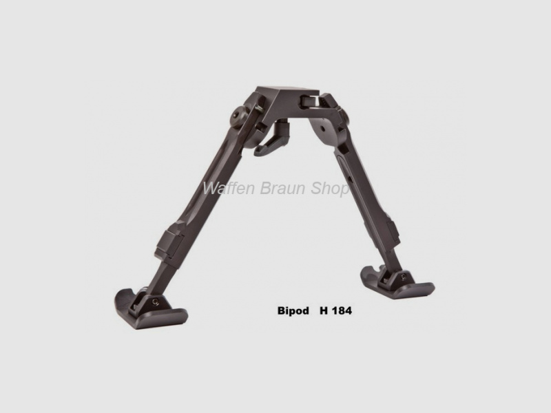 FORTMEIER H184 - 6 Uhr 18,4-23,5cm, klappbar, 620g mit Adpater für unter den Lauf f. Weaver Schiene