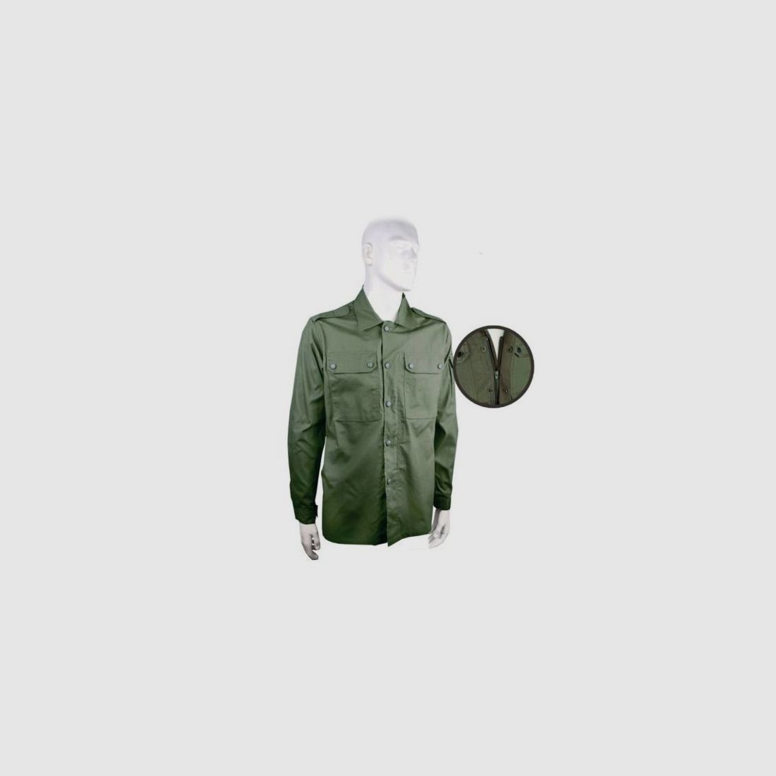 Safari Sport Shirt with Zipper Ripstop, image 1 of 3