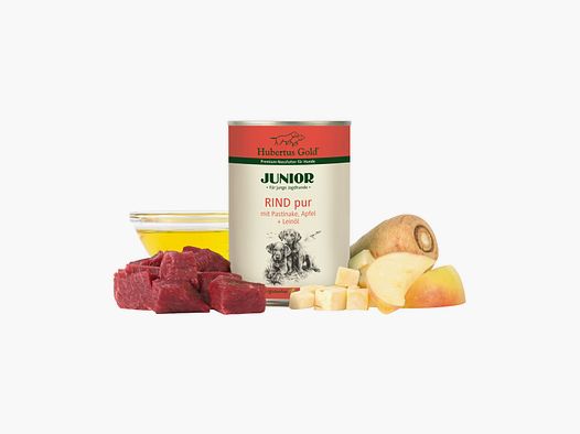HUBERTUS GOLD Junior Beef pure with parsnips and apple 400g